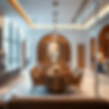 Luxury Interior Design at Binghatti Sales Boutique Interior design of Binghatti Sales Boutique highlighting luxury features