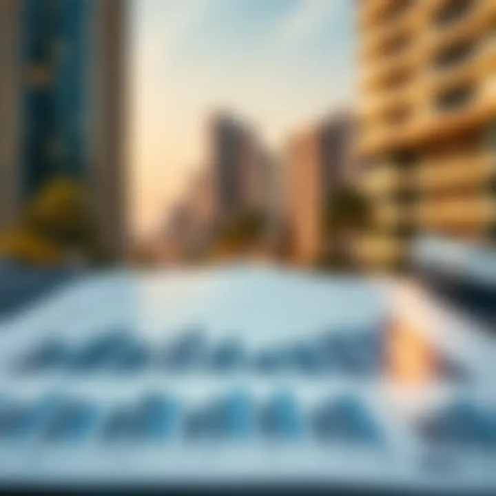 Graphs depicting Dubai real estate market trends