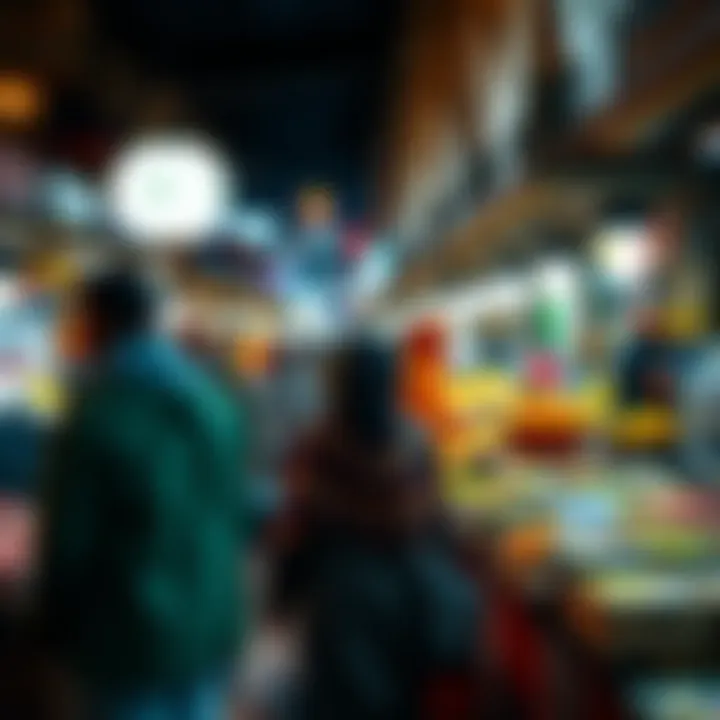 Vibrant local market in Deira