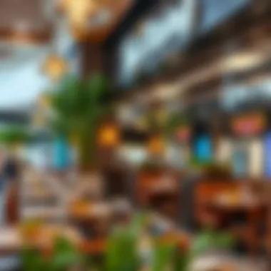 Dining options available in a Dubai shopping mall