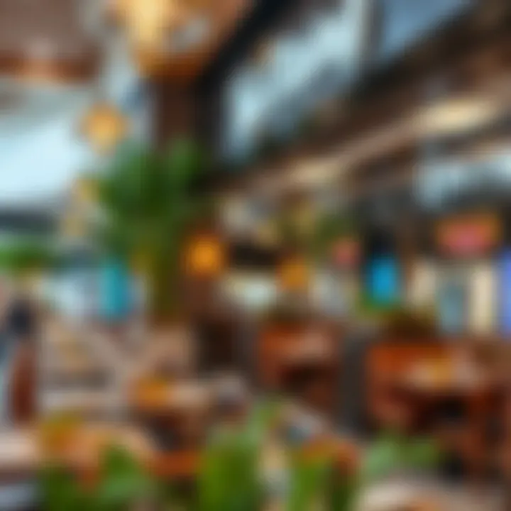 Dining options available in a Dubai shopping mall