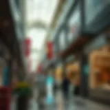 Vibrant shopping scene in a Dubai mall