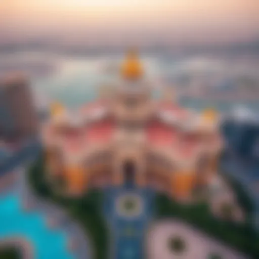 Aerial view of برج الانوار showcasing its architectural grandeur
