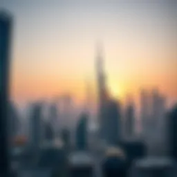 A stunning view of Dubai's skyline showcasing various business districts