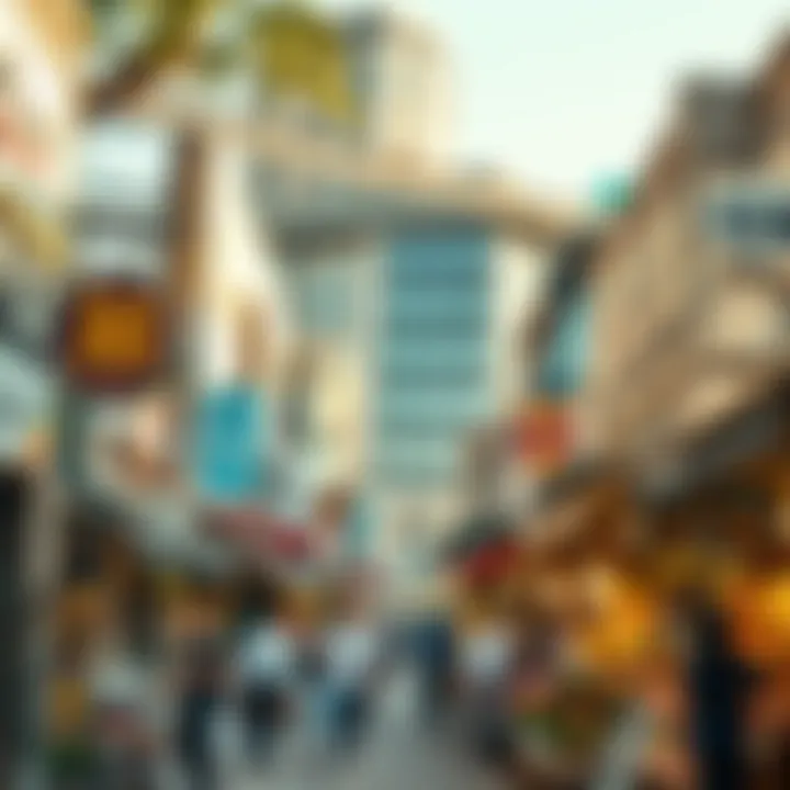 Diverse Business Opportunities in Dubai A vibrant marketplace in Dubai filled with diverse businesses