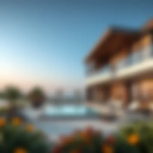 Stunning beachfront property showcasing modern architecture