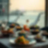 A beautifully arranged table showcasing gourmet dishes