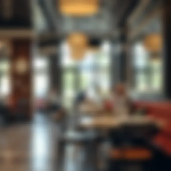 Charming interior of a casual eatery reflecting local culture