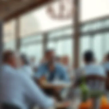 Tourists enjoying a culinary experience in the UAE