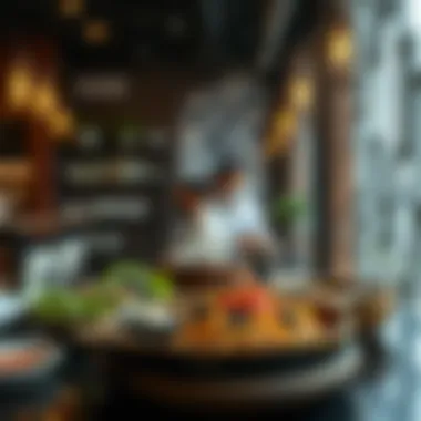 Fusion cuisine showcasing the influence of globalization