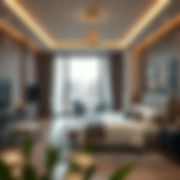 Bedroom Suite Configurations at Damac Heights Elegant bedroom suite in Damac Heights