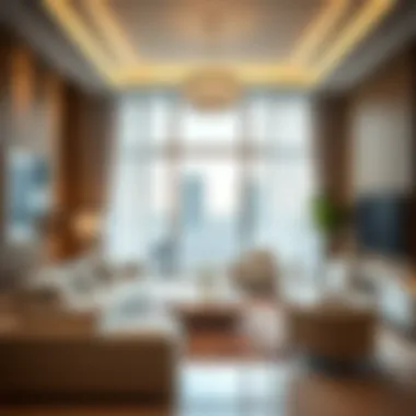 A luxurious apartment interior highlighting upscale living