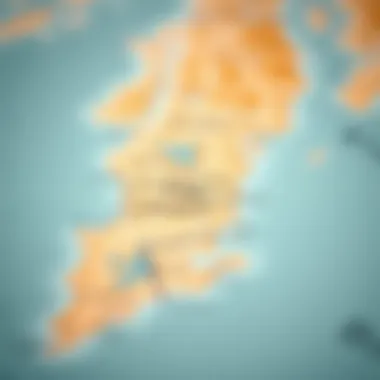 Geographical Map of Deira Islands Map highlighting the geographical features surrounding Deira Islands.