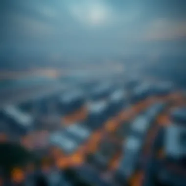 Aerial View of Deyaar Noor Midtown Aerial view showcasing Deyaar Noor Midtown and its surroundings