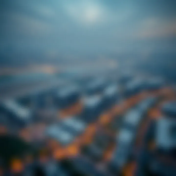 Aerial View of Deyaar Noor Midtown Aerial view showcasing Deyaar Noor Midtown and its surroundings