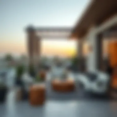 Outdoor Living: Terraces that Enhance Lifestyle in JVC Elegant outdoor terrace with stunning views