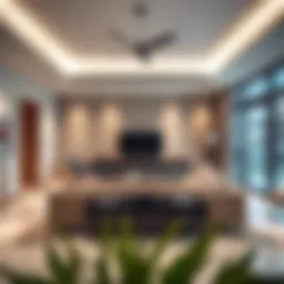 Modern living room design in Jumeirah Village Circle