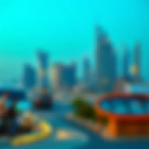 Dubai DFC Skyline A panoramic view of Dubai DFC showcasing its modern skyline and architectural marvels