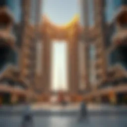 Stunning architectural design of Dubai Digital Park Apartments