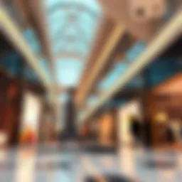 Luxurious interior of Dubai Mall showcasing a variety of upscale stores