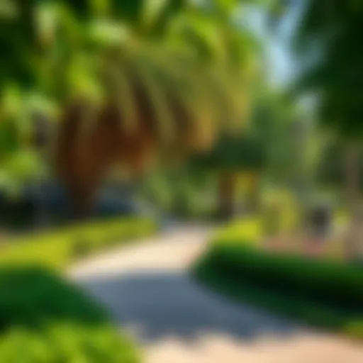 Lush greenery and serene pathways of Dubai Quran Park