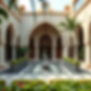 Architectural Beauty of the Quranic Garden Intricate architectural design of the Quranic Garden