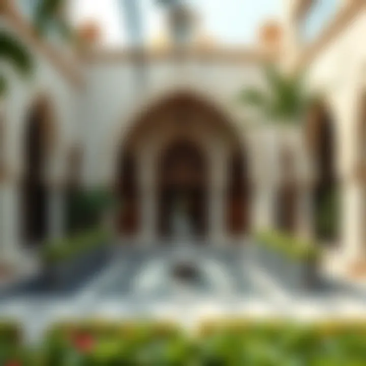 Architectural Beauty of the Quranic Garden Intricate architectural design of the Quranic Garden