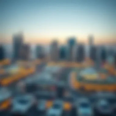 Dubai Skyline: A Modern Architectural Marvel A panoramic view of Dubai's skyline showcasing modern architecture