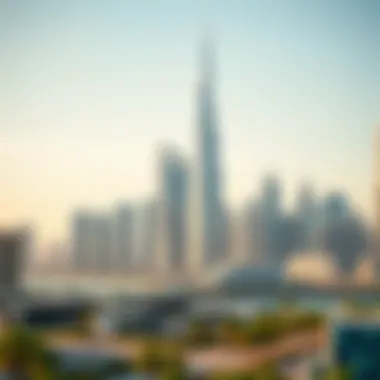 Business Bay Skyline with Executive Bay Business Bay skyline with Executive Bay prominently featured