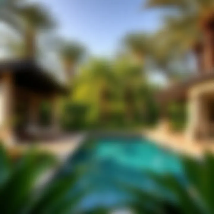 Lush natural surroundings enhancing luxury living in Dubai's forest villas