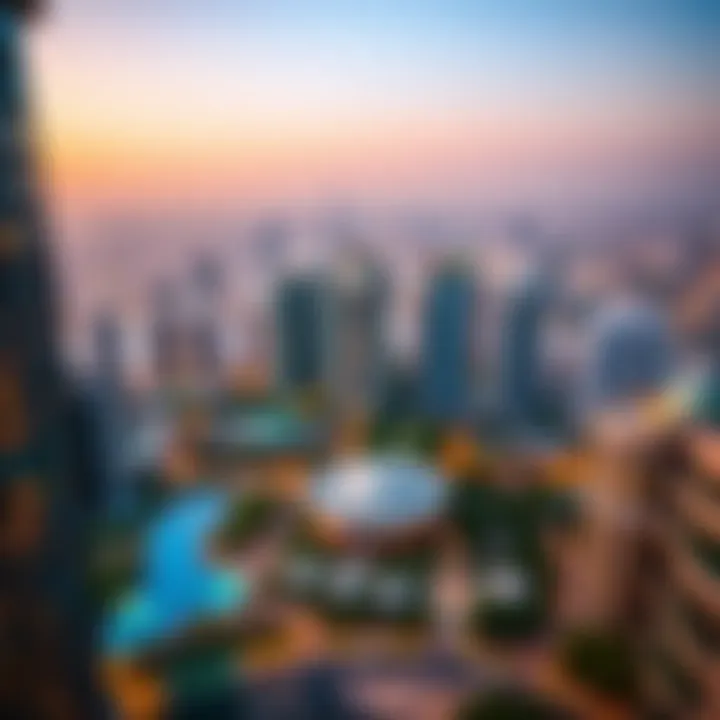 Beautiful surroundings and cityscape view from Garden City Tower