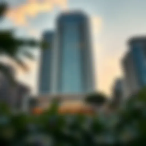 Stunning exterior view of Garden City Tower showcasing its modern architecture