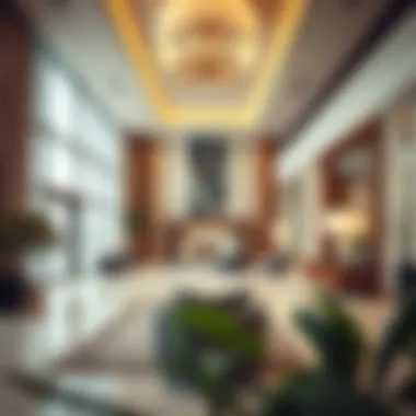 Elegance Inside Garden City Tower Luxurious interior lobby of Garden City Tower highlighting elegance and design