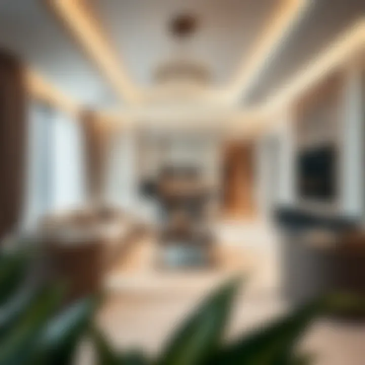 Sophisticated Interior of a Gladys Dubai Hills Residence Elegant residential unit within Gladys Dubai Hills highlighting interior design and space