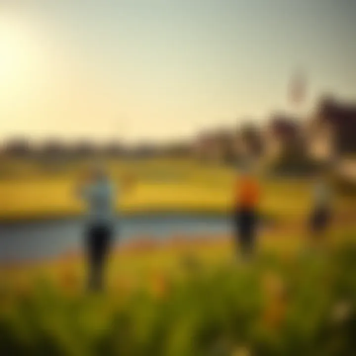 Golfers enjoying a premium playing experience on a well-maintained course under the sun