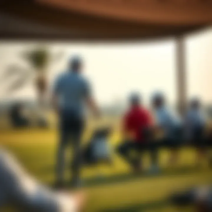 Golf Enthusiasts Enjoying a Game Golf enthusiasts enjoying a game in a premium golf setting