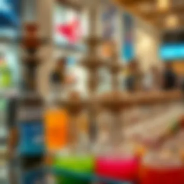 Variety of vibrant hookah flavors presented