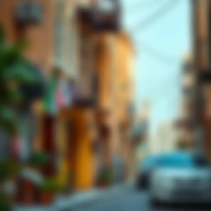 Vibrant Dubai neighborhood showcasing local culture