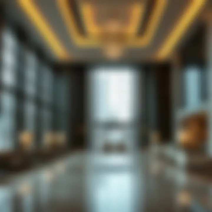 Modern hotel lobby design in Sheikh Zayed