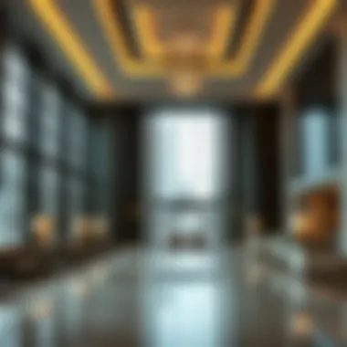Modern Hotel Lobby Modern hotel lobby design in Sheikh Zayed