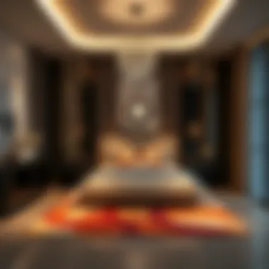 Stylish bedroom reflecting modern design principles