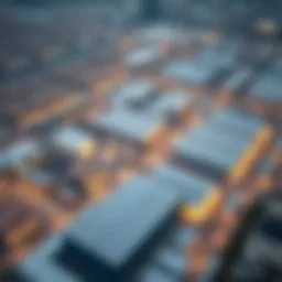 Aerial view of Jebel Ali Industrial area showcasing vast industrial spaces