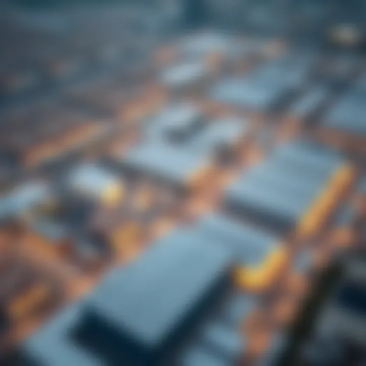 Aerial view of Jebel Ali Industrial area showcasing vast industrial spaces