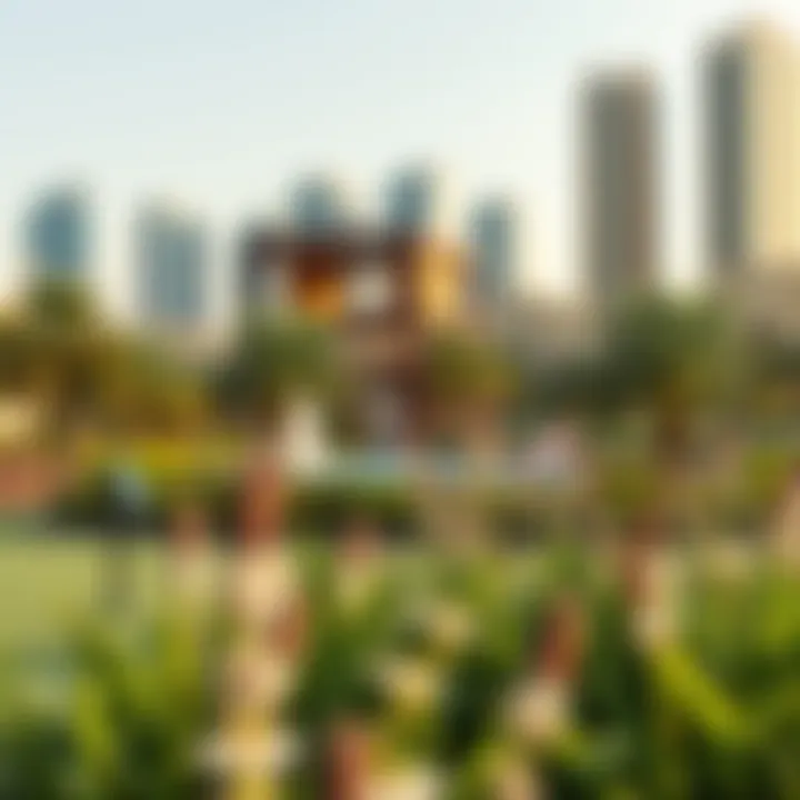 Overview of amenities available within JLT, highlighting recreational facilities and green spaces