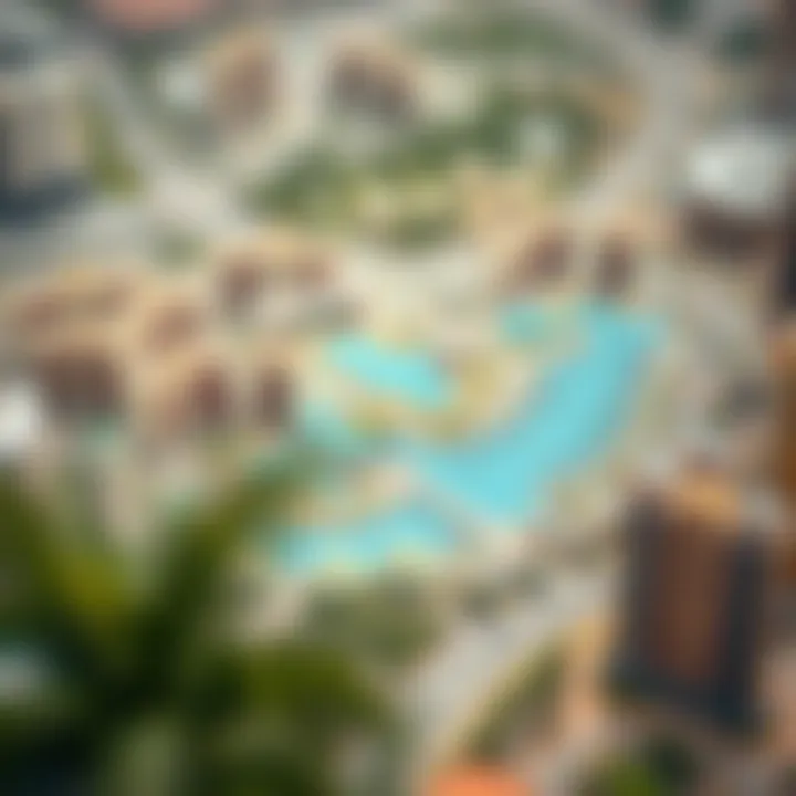 A detailed map showcasing the layout of Jumeirah Lake Towers
