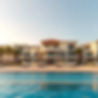 Luxury Villas by the Beach in Jumeirah Stunning beachfront view of Jumeirah showcasing luxury villas