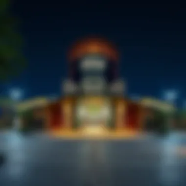 Exterior view of Jumeirah Village Circle Metro Station showcasing modern architecture
