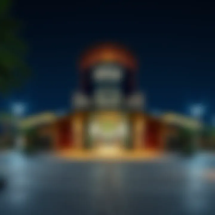 Exterior view of Jumeirah Village Circle Metro Station showcasing modern architecture