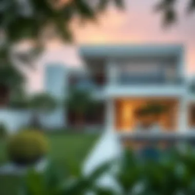 Contemporary Villa in Jumeirah Village Circle Modern villa in Jumeirah Village Circle with lush greenery