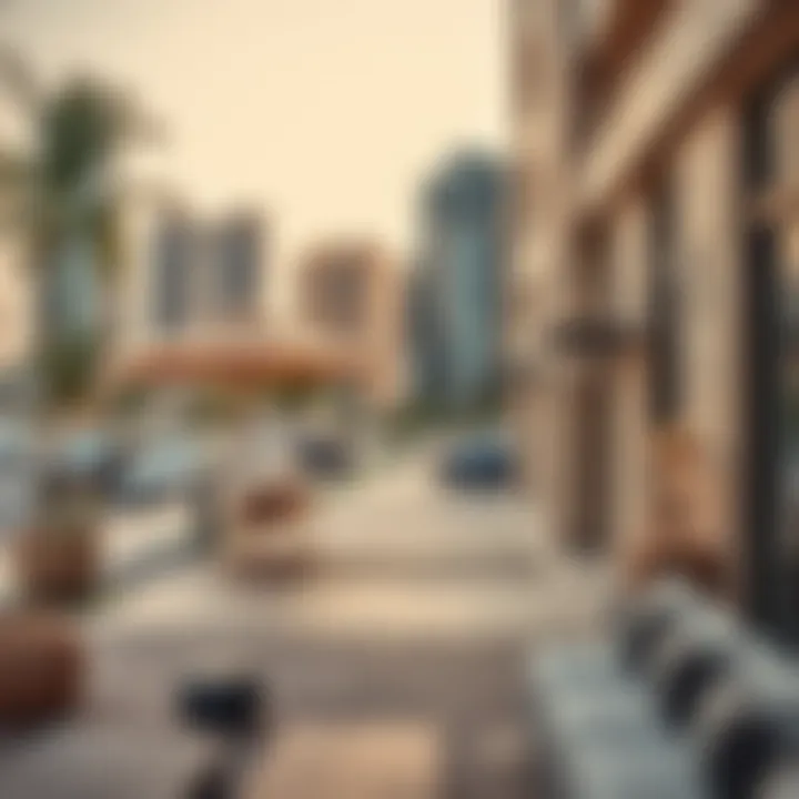 Modern urban lifestyle in جزيره الريم